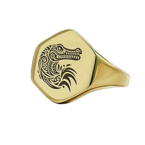 Bague alligator pour affirmer votre style au quotidien : chevalière originale en argent