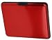 HONB Aluminum Wallet Credit Card Holder RFID Blocking Card Case Women Men (Aluminum Red)
