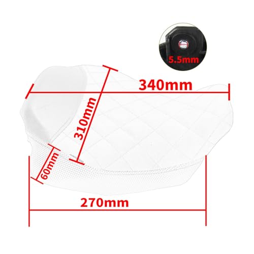 Asientos cojín pasajeros traseros para moto CB650R CBR650R de cuero sintético 6