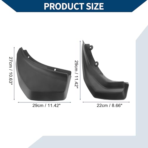 Image of Mud Flaps Splash Guards W /Mount Accessories for Land Rover Evoque Prestige with Radar 2013-2022 Front Rear Mud Guards 1 Set