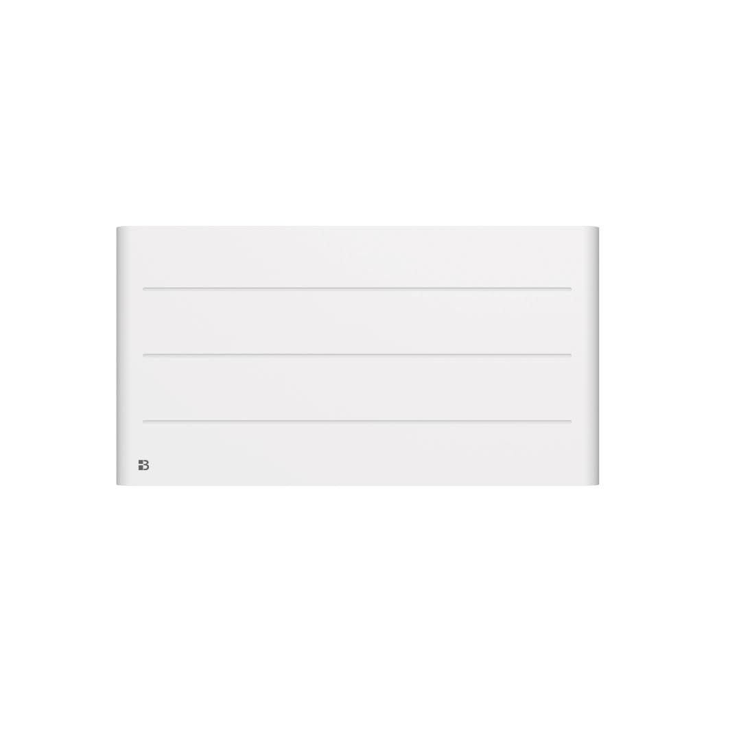 BESTHERM Bestherm Tanin - Radiador eléctrico con inercia seca, cerámica, 2000 W, horizontal, color blanco