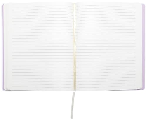 Carnet ligné floral gravé couverture rigide Eccolo de bureau élégant