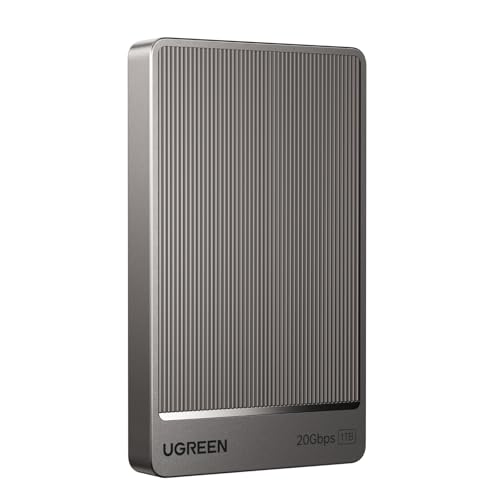 UGREEN Extreme Portable SSD 1 TB, 2.000 MB/s Lesen, 2.000 MB/s Schreiben, USB 3.2 Gen.2x2, Externe Festplatte für Mac, PC, Smartphone, Kamera und MU-PG1T0B/EU UGREEN Extreme Portable SSD 1 TB, 2.000 MB/s Lesen, 2.000 MB/s Schreiben, USB 3.2 Gen.2x2, Externe Festplatte für Mac, PC, Smartphone, Kamera und MU-PG1T0B/EU