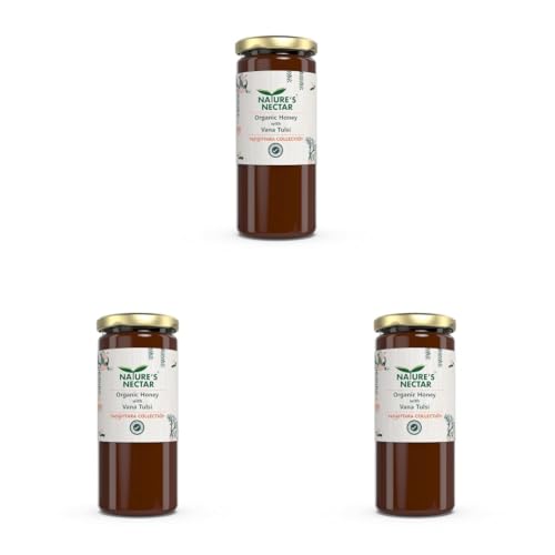 Image of Nature's Nectar Organic Honey with Vana Tulsi 325g (Pack of 3)