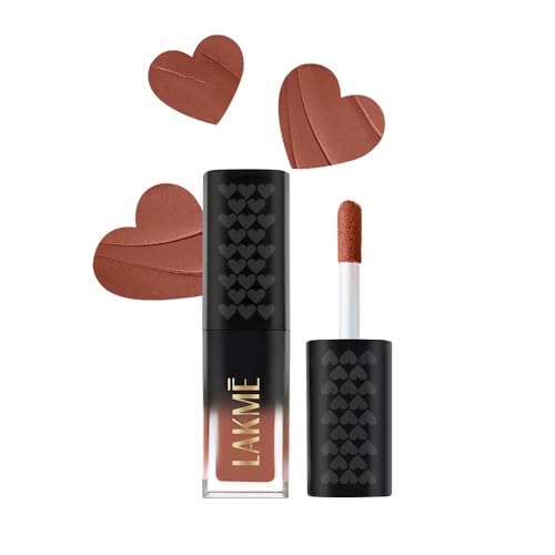 Image of Lakme Xtraordin-Airy Lip Mousse, Velvet Matte Finish, with air-light texture, enriched with cocoa butter for nourished & moisturised lips, Liquid Lipstick - Bare Nude (1.8g)
