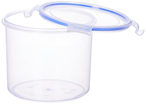Image of Aristo Lock & Fresh 120 Plastic Storage Container For Storing grains, pulses, rice, wheat etc - 2100 ML,Transparent Clear, Large (17 (D) x 14.5 CM)