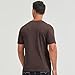 netdraw Men's Ultra-Soft Viscose Bamboo Cotton T-Shirt, Crew Neck Short Sleeve Casual Lounge Dressy Undershirt Tee, Coffee, Large