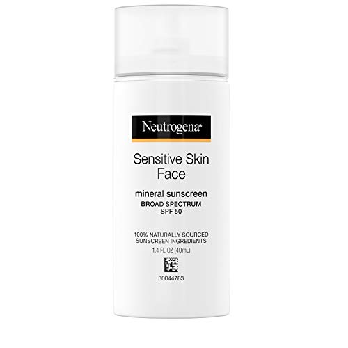 Neutrogena Face Sunscreen for Sensitive Skin from Naturally Sourced Ingredients with Zinc Oxide