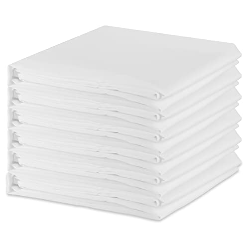 Emart 6 Pack Rectangle Tablecloth, 60 X 126 Inch White Table Clothes For 8 Foot Rectangle Tables For Parties Weddings Banquet Picnic Thanksgiving Christmas Event #TOP6