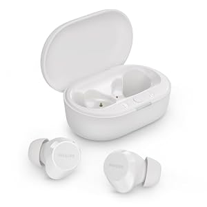 Écouteurs Bluetooth True Wireless Philips TAT1209WT - Mini-Oreillettes, Son Naturel et Puissant, Boîtier de Charge Compact, Communication Limpide