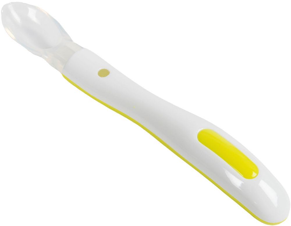 poupy 147.6 Ergonomic Silicone First Dinner Spoon, Assorted Colours