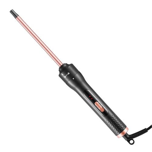 Lockenstab Kleine Locken Haglater Mini Lockenstäbe 9mm Dünner Lockenstab Dünn enge Locken 40s Schnelles Aufheizen 2 Temperatur 180C/210C Lockenwickler für Kurze/Lange Haare