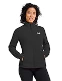 Jack Wolfskin Damen Fleecejacke mit Reißverschluss Taunus 100 Full Zip Polartec wärmend leicht atmungsaktiv schnelltrocknend für Frauen Outdoor und Alltag