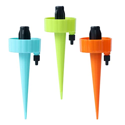 TOYMYTOY 自動給水キャップ 3個セット 自動水やり器 植物自動給水 水やり当番 じょうろ 散水 挿すだけ 挿し込むだけ 簡単設置 水量調節可能 園芸 植物 盆栽 野菜 留守に適用 留守対策 出張 旅行用