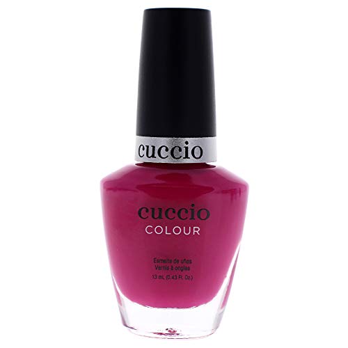 Cuccio Colour Nail Polish - Singapore Sling - Nail Lacquer for Manicures & Pedicures, Full Coverage - Quick Drying, Long Lasting, High Shine - Cruelty, Gluten, Formaldehyde & 10 Free - 0.43 oz, singapore sling - pink (6013)
