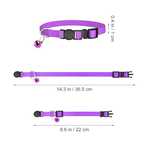 Collar para perro estampado de huellas con cascabel para mascotas y cachorros 3