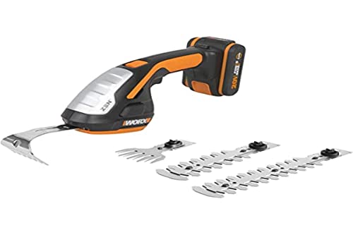 WORX Cortasetos de Mano 20V Máx. | PowerShare | WG801E.5 | Incluye 1 batería 2Ah y Cargador | Multifunción, Tijera de...