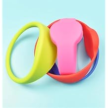 100Pcs/Lot 125khz RFID EM4100 TK4100 Wristband Bracelet Silicone Waterproof ID CardRed