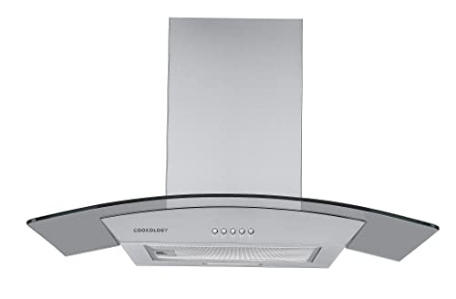Cookology 70cm Curved Glass Cooker Hood