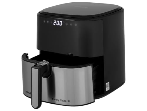 MONDIAL, Fritadeira Sem Óleo Air Fryer Digital 5L, Preto/Inox, 2000W, 220V - AF-50-DVI