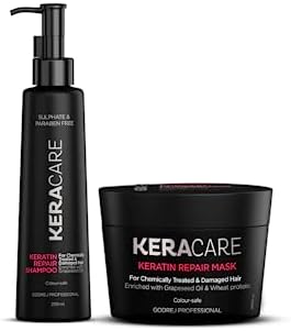 Godrej Professional Keracare Keratin Repair Shampoo 250ML & Repair Mask 200GMs (Combo)