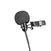 Replacement Lavalier Clip-on Microphone for Shure QLXD1 Wireless Bodypack Transmitter, Cardioid, Mini TA4F 4-Pin Connector, Black #2