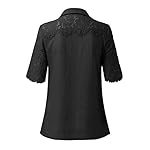 2024-New-Womens-Short-Sleeve-Shirt-Lace-Spliced-Tassel-Wave-Shirt