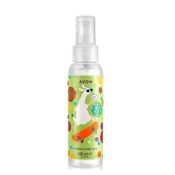 Avon Kids Llama Mama - Spray corporal perfumado de fresa de 100 ml