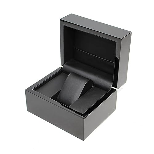 Organiseur de montres pour hommes en bois noir pour bureau