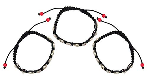 Red Holy Dove Cross Adjustable Cord Bracelet, Pack of 3, 7 1/2 Inch