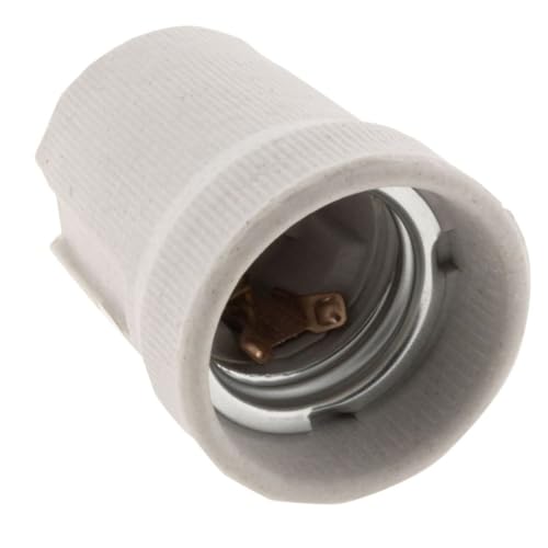 Zenitech - Douille E27 Porcelaine à Vis - Blanche - Tension Max 250V - Intensité Max 4A...