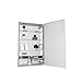 Robern MC1630D4F M Series 15 Inch Flat Mirror Cabinet