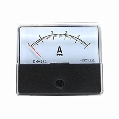 Ampèremètre CC jauge panneau DH-670 compteur de courant analogique 5A 1 pièces