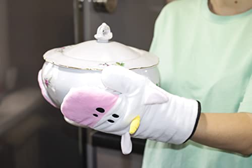 Confezione 2 guanti da forno con decorazione