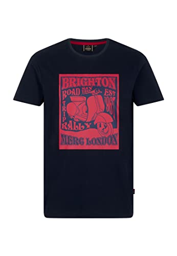 Merc of London Herren Redruth T-Shirt, Marineblau, M Cover