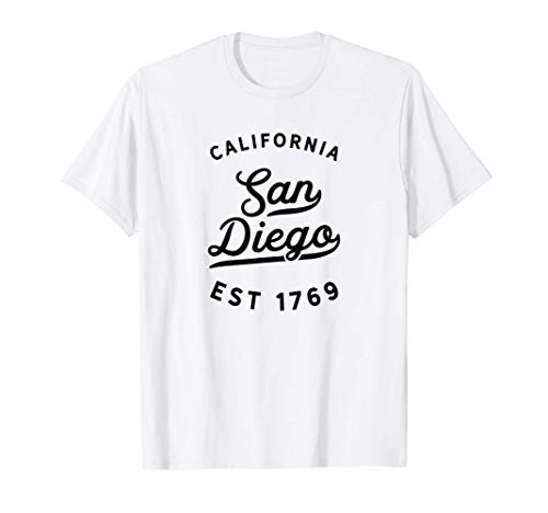 Classic Retro Vintage San Diego California 1769 USA Novelty Camiseta