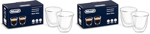 Delonghi Espresso 2er Doppelwandiges Thermoglas (Lot de 2)