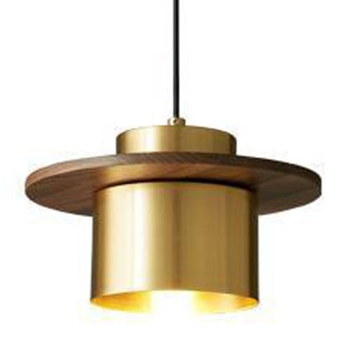Lustre de plafond en cuivre véritable au style industriel américain chic pour salon