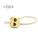 2PCS RJ11 Male to Female Two Way Telephone Splitter Converter Cable