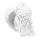Statuette angeli: adatte per scrivanie domestiche, librerie o , ecc., che possono aggiungere un tocco religioso, statue in resina