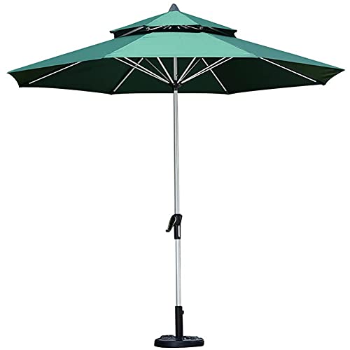 Parasol double canopée résistant au vent CLSDRZC 8 côtes