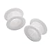 Oyaface White Pair Colorful Hard Silicone Flexible Ear Skin Tunnels Plugs Expanders Gauges Hollow Body Piercing 14mm(9/16