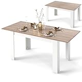 COSTWAY Tavolo Allungabile da Pranzo per 4-6 Persone, Tavolo Consolle Estensibile, Tavolo ...