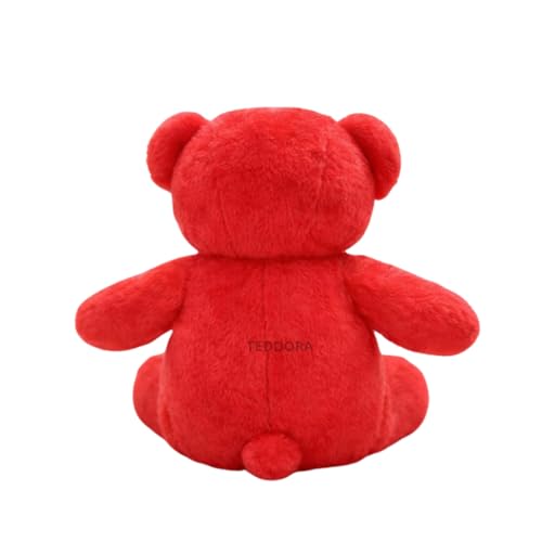 Image of 1.5ft Teddy Bear Soft Toy for Girls Boys Kids, Red, Plush Stuffed Baby Gift Birthday, 45cm