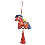 Peluche Cavallo – Pendente | Ciondolo Borsa – Year Of The Horse Theme Plush Doll – Mascotte 2026 per Donna Studenti Zaino Qualità Professionale Marrone Morbido Resistente Utile Nuovo