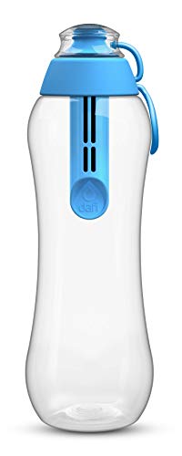 DAFI ダフィ 浄水ボトル 携帯用 ボトル型 浄水器 ボトル 水筒 直飲み 浄水ポット 浄水 ろ過 活性炭 カートリッジ付き ポーランド製 キャンプ アウトドア サステナブル サスティナブル 【日本仕様・日本正規品】(スカイブルー, 500ml)