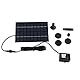 Solar Springbrunnen für Außen, Solar-Brunnenpumpe 9V 1,8W 200L/h Solar Teichpumpe mit 4 Fontänenstile PET-Solarpanel Angetriebene für Kleine Teiche, Pool Und Vogelbad, Aquarium, Wasserfall