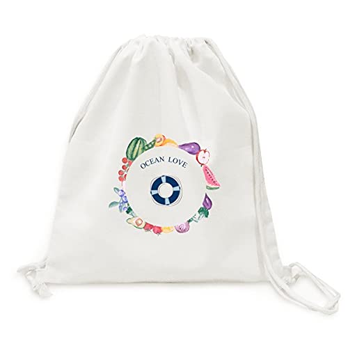 Sac en tissu pliable amour mer une bouée de sauvetage chic