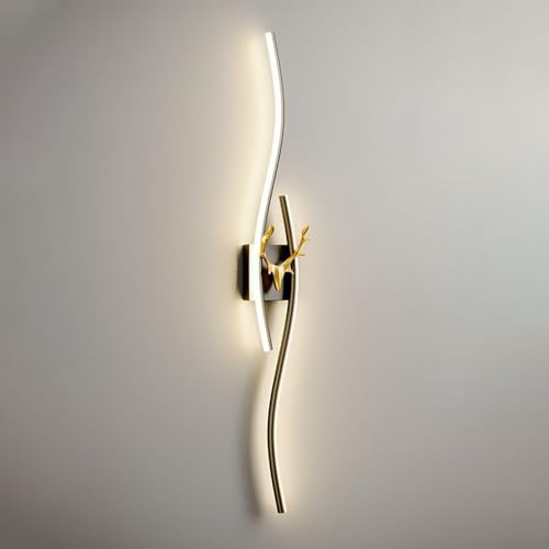 Applique linéaire LED longue bande métal luminaire mural moderne salon