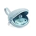 PandaEar 3 Pack Silicone Pacifier Holder Case, Portable Travel Pacifier Pouch for Newborns, BPA-Free Silicone Pacifier Storage Container for Boys & Girls (Green, Blue, Cream)